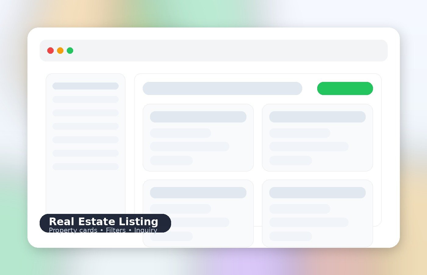Real estate mockup